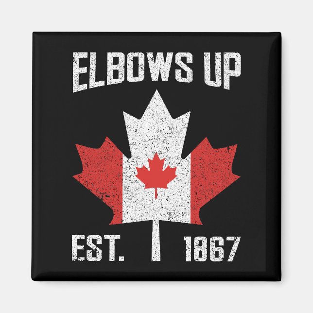 Imán Elbows Up Canada True North Strong Orud Canadian (Frente)