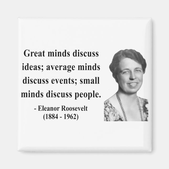 Imán Eleanor Roosevelt Cita 5b (Frente)