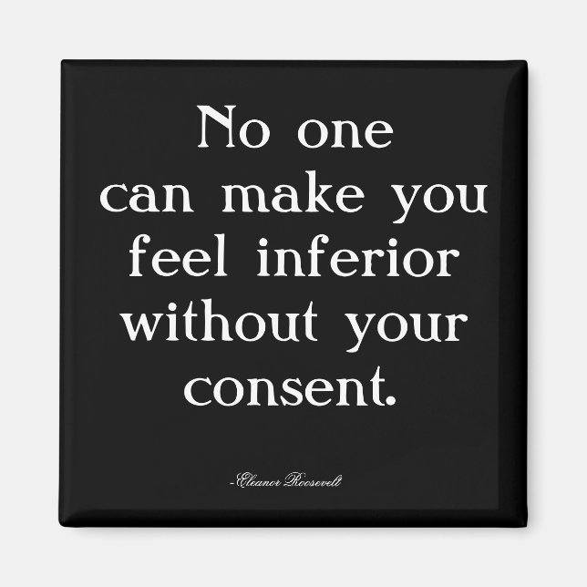 Imán Eleanor Roosevelt Cita Magnet (Frente)