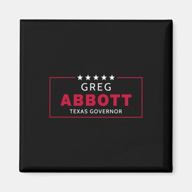 Imán Elección de Greg Abbott Gobernador de Texas Republ (Frente)