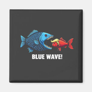 Imán Elección de peces Blue Wave Kamala Harris Walz