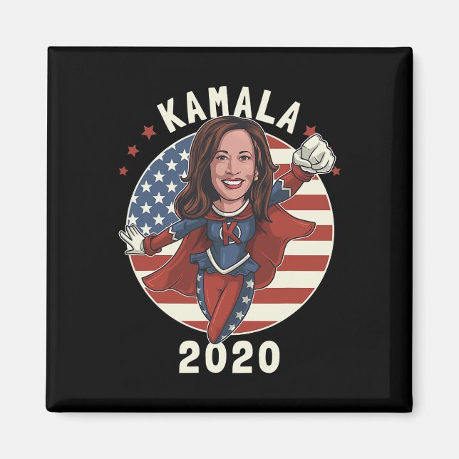 Imán Elección de superhéroe 2020 Kamala Harris Joe Bide (Frente)