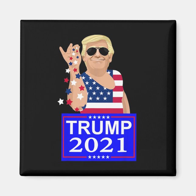 Imán Elección Trump 4 Siempre (Frente)