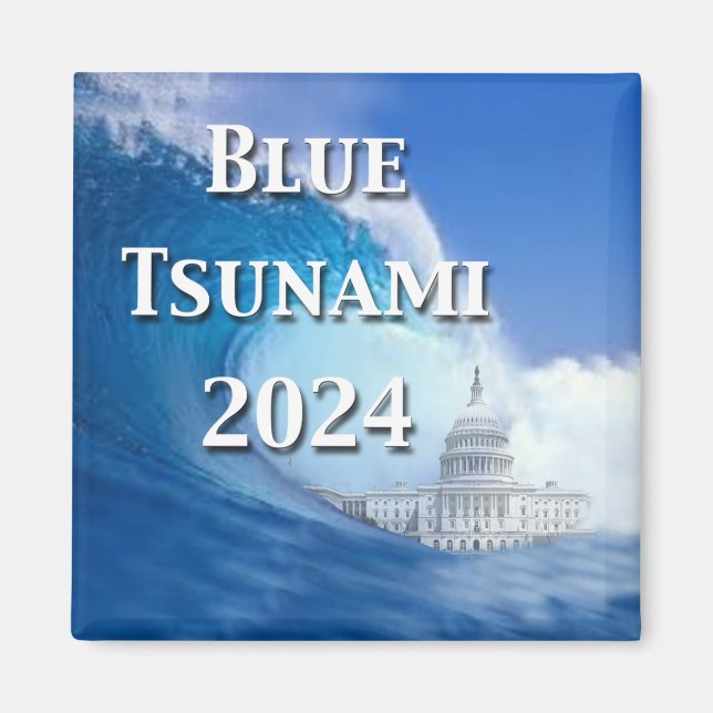 Imán Elecciones Blue Tsunami 2024 (Frente)