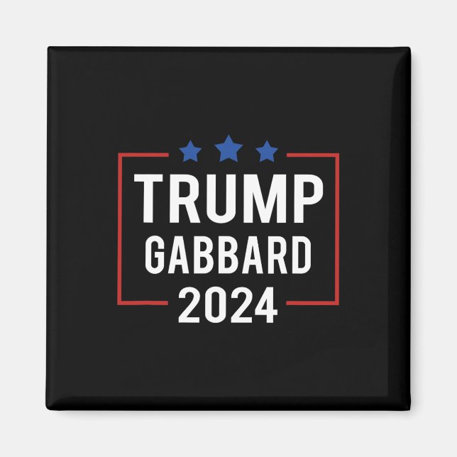 Imán Elecciones de Trump Vp Gabbard 2024 (Frente)
