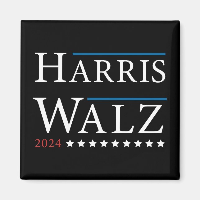 Imán Elecciones Harris Walz 2024 (Frente)