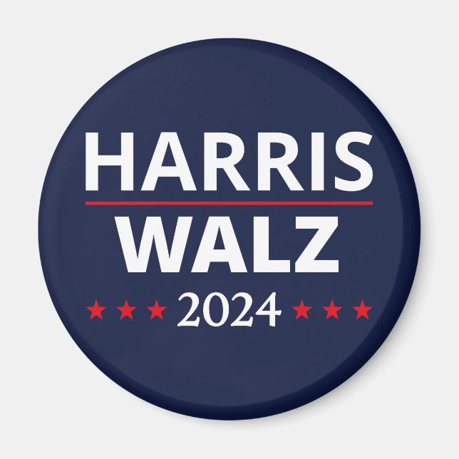 Imán Elecciones Harris Walz 2024 III (Frente)