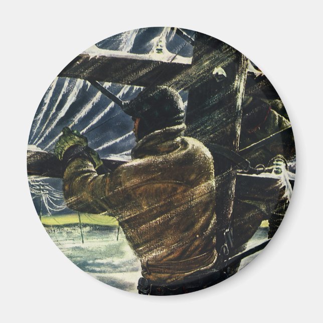 Imán Electricista de negocios ventilado trabajando en t (Frente)