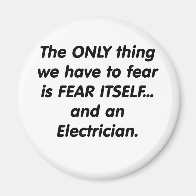 Imán electricista del miedo (Frente)