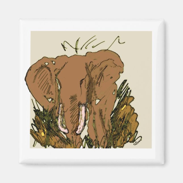 Imán elefante (Frente)