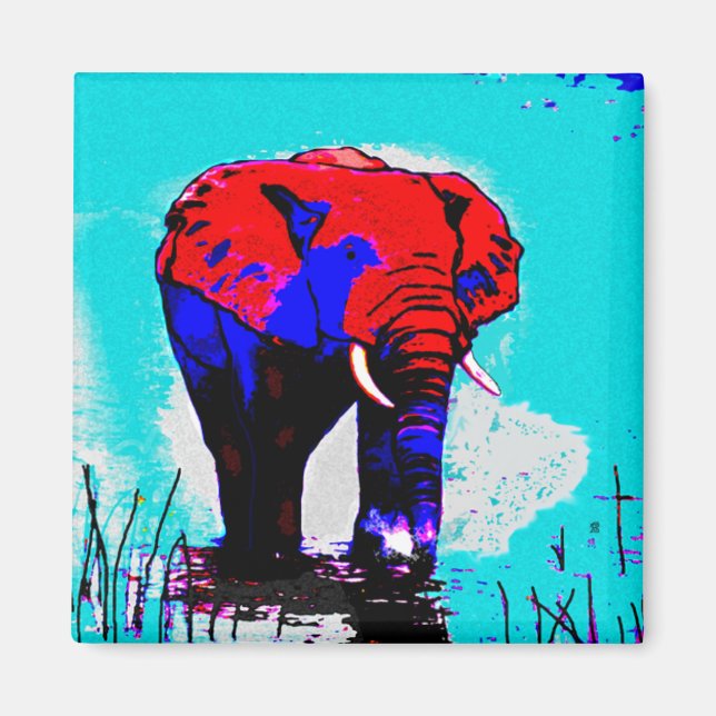 imán elefante (Frente)
