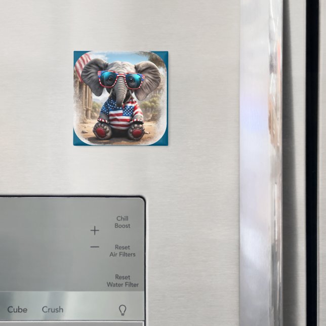 Imán Elefante Americano (In situ (nevera))