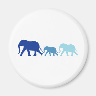 Imán Elefante azul
