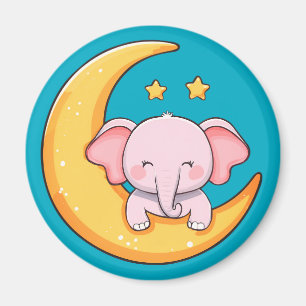 Imán elefante bebé feliz