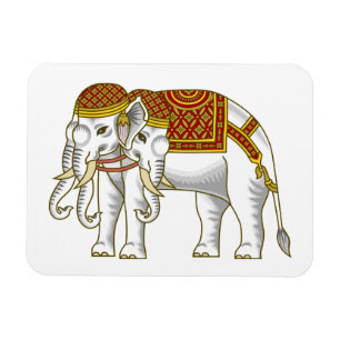 Imán Elefante blanco tailandés de Erawan