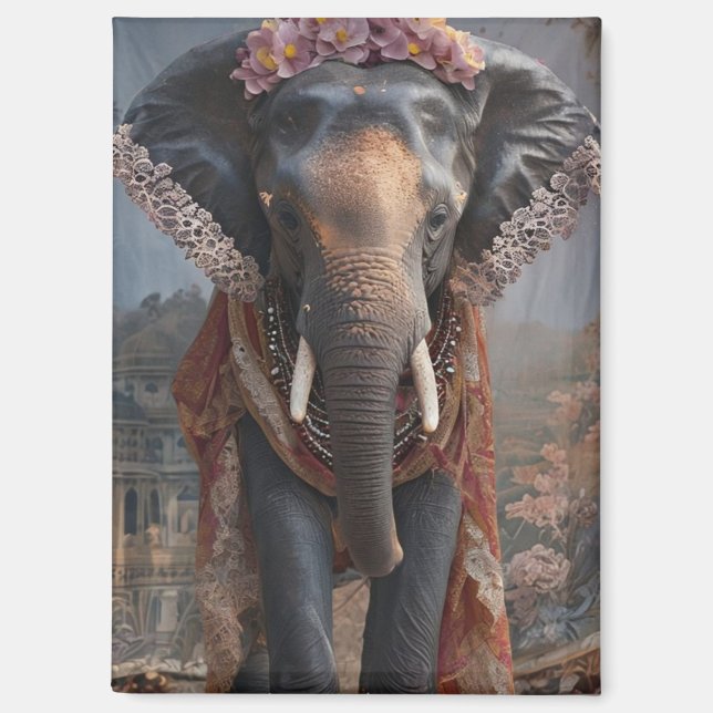 Imán Elefante Botánico (Anverso)