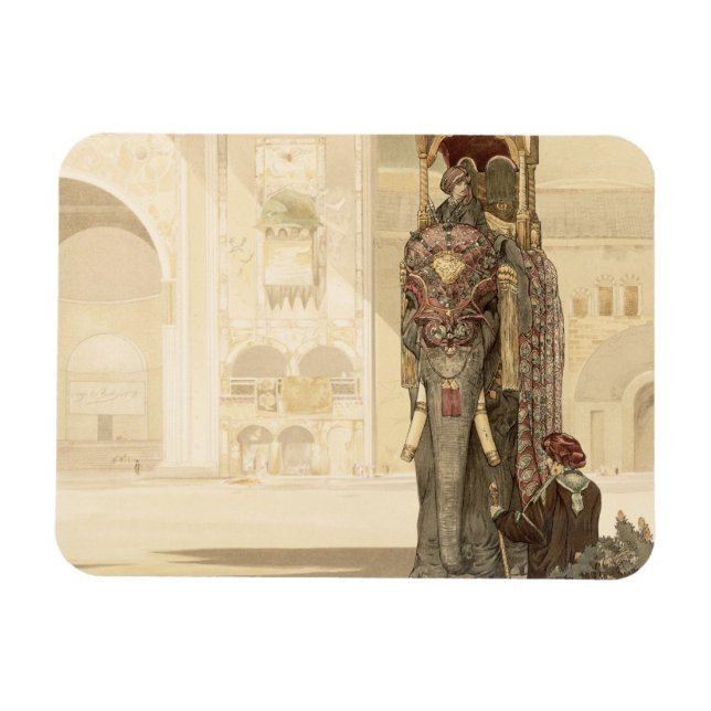 Imán Elefante ceremonial, de 'The Jungle Book' por Rud (Horizontal)