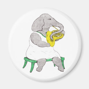 Imán Elefante con la trompa