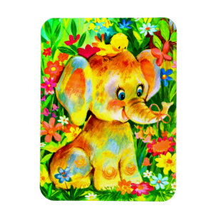Imán elefante de bebé
