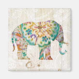 Imán Elefante de Boho Paisley I