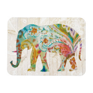 Imán Elefante de Boho Paisley II