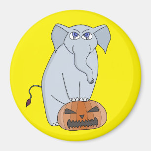 Imán Elefante de calabaza