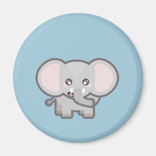 Imán Elefante de Kawaii