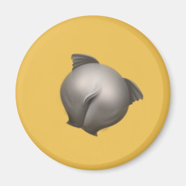 Imán elefante de nalgas (Frente)