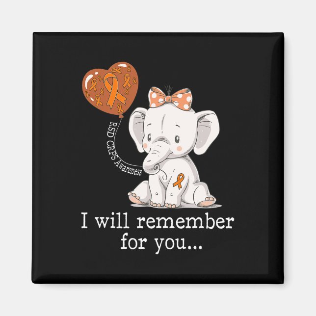 Imán Elefante de sensibilización de RSD CRPS (Frente)