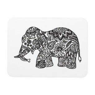 Imán Elefante del Doodle