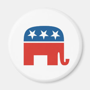 Imán elefante del Partido Republicano de los Estados