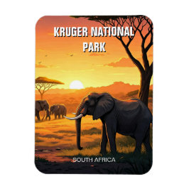 Imán Elefante en el Parque Nacional Kruger en Sudáfrica