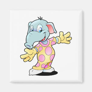 Imán Elefante en pijama