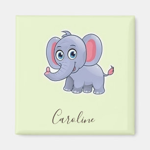 Imán Elefante gris suave