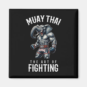 Imán Elefante Muay Thai - Kickboxing y elefante tailand