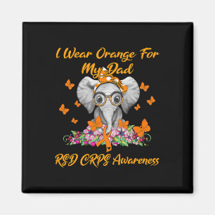 Imán Elefante Que Uso Naranja Para Mi Papá Rsd Crps Awa