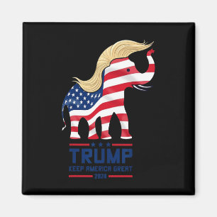 Imán Elefante Republicano Trump Mantener a América Gran