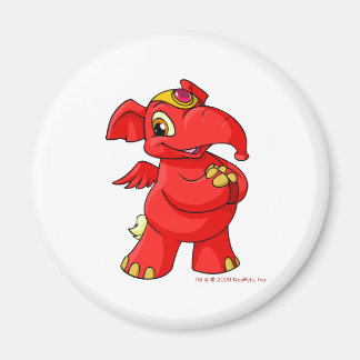 Imán Elefante rojo alegre