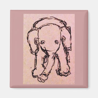 Imán Elefante rosa