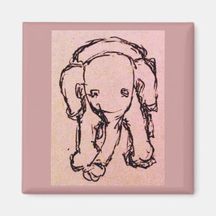 Imán Elefante rosado