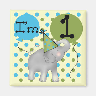 Imán Elefante Soy el primer cumpleaños de camisetas y r