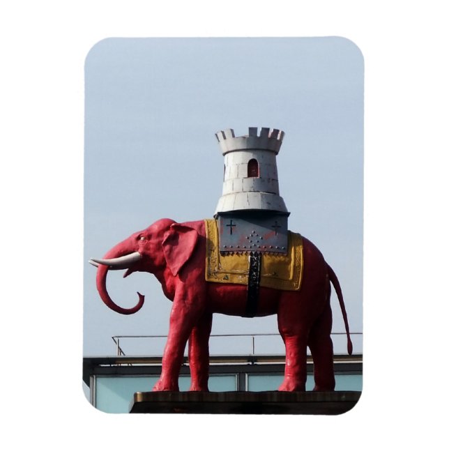Imán Elefante y Castillo (Vertical)