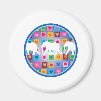 Imán Elefantes con corazón