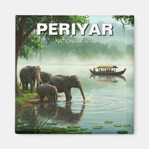 Imán Elefantes en el Parque Nacional Periyar Viajes de