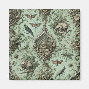 Imán Elegancia Chitinosa - Diseño de tapiz de Insectos