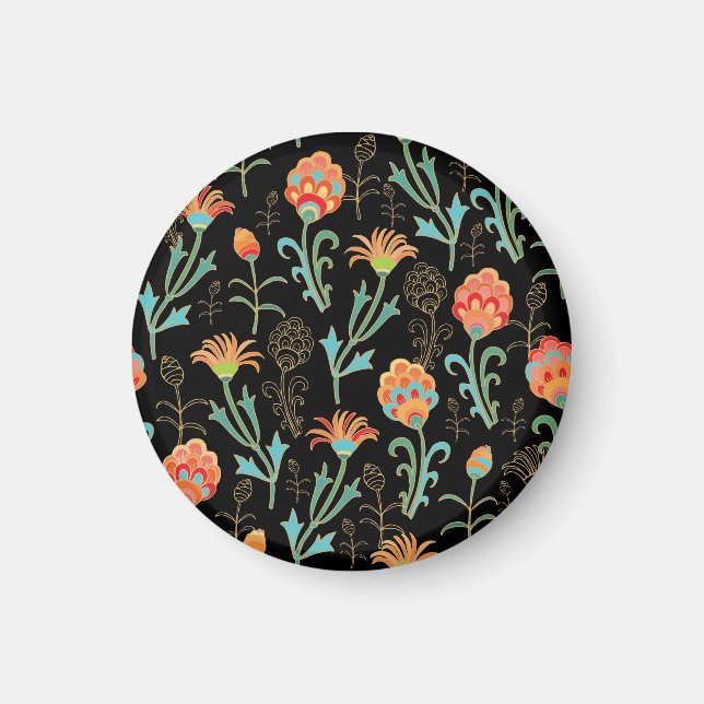 Imán Elegancia floral oriental sin inconvenientes (Frente)