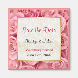 Imán Elegancia rosa rosa