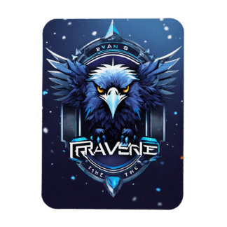 Imán Elegant Eagle Logo Save the Date Card | Modern Min