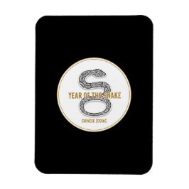 Imán Elegant Snake - Luxury Chinese Zodiac Art & Mystic