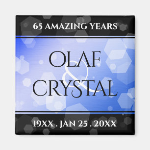 Imán Elegante 45° 65° Aniversario del Boda de Sapphire